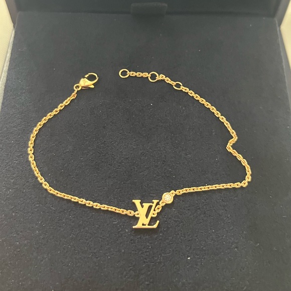 Louis Vuitton - Diamond - Idylle Blossom LV 18k yellow gold diamond bracelet. - Picture 1 of 1